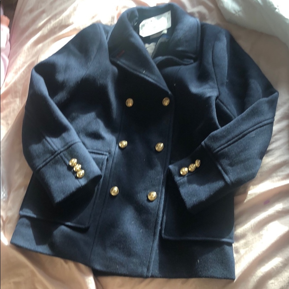 Zara navy blue coat